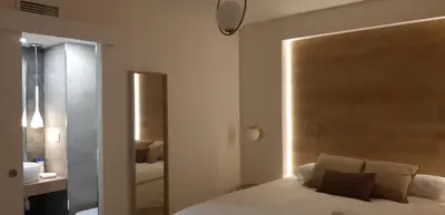 Cama o camas de una habitación en La Parada de la Estacion con parking