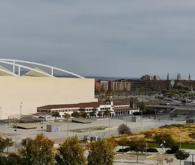 Vista general de Zaragoza o vista desde el apartamento