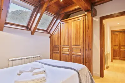 Cama o camas de una habitación en Luderna - Dúplex con terraza Laveja