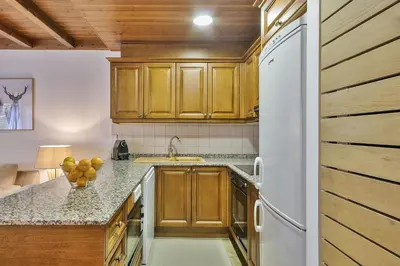 Una cocina o zona de cocina en Luderna - Apartamento Val de Ruda A4 Montpius