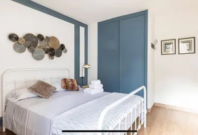 Cama o camas de una habitación en Mirador Del Río Piedra