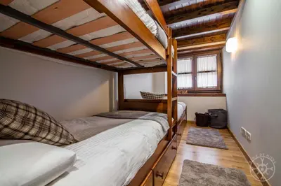 Cama o camas de una habitación en LOS CIERVOS de Alma de Nieve