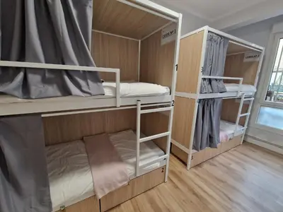 Cama o camas de una habitación en Aloha Hostel