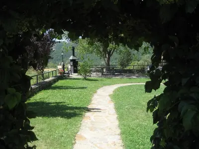 Jardín al aire libre en Casas Cleto - Laspuña