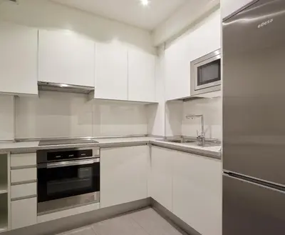 Una cocina o zona de cocina en Pamplonapartments Duque de Ahumada