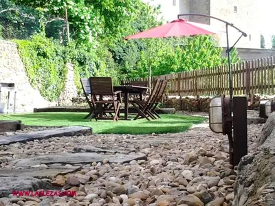 Jardín al aire libre en Casa Rural Las Lezas