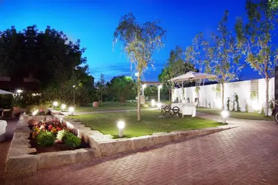 Jardín al aire libre en Hotel Fidalgo