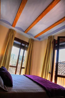 Cama o camas de una habitación en Apartamentos Casa Molinero