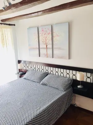 Cama o camas de una habitación en Buenavista 2 Olite