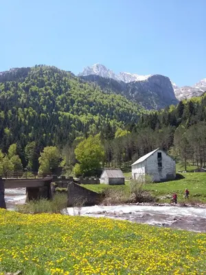 Paisaje cerca de esta posada u hostería