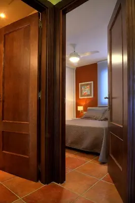 Cama o camas de una habitación en Apartamento La Seo