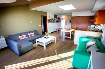 Zona de estar de Apartamentos Turísticos Mallos de Huesca