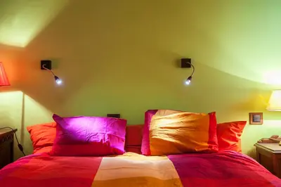 Cama o camas de una habitación en Casa Dorondón