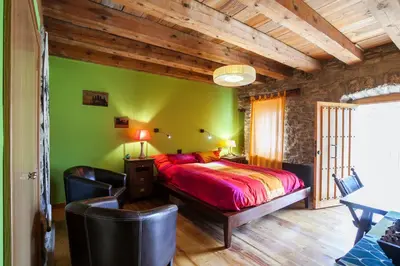 Cama o camas de una habitación en Casa Dorondón