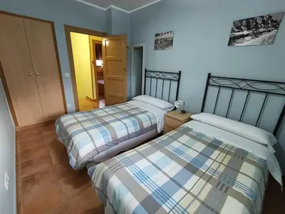 Cama o camas de una habitación en Casa Rural Javier