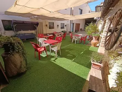 Jardín al aire libre en Casa Rural Javier