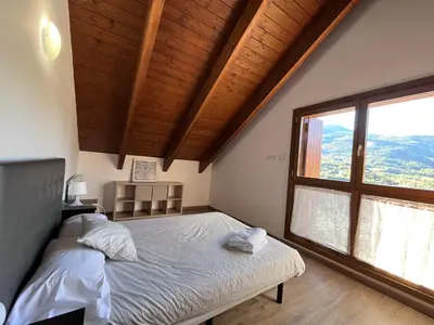 Cama o camas de una habitación en BPIRINEOS-Cregüeña