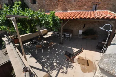 Un patio o zona al aire libre en Casa Lucas
