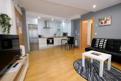 Una cocina o zona de cocina en APARTAMENTOS ARGIA 2