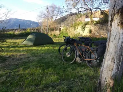 Paisaje cerca de este camping
