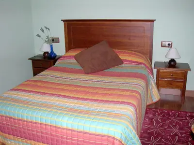 Cama o camas de una habitación en Charming Chalet in Viella, Mountain View