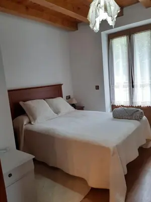 Cama o camas de una habitación en Charming Chalet in Viella, Mountain View