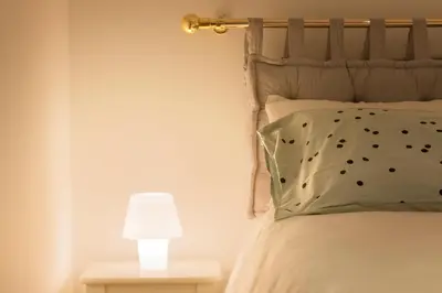 Cama o camas de una habitación en Apartamento Bardenas en el centro de Tudela