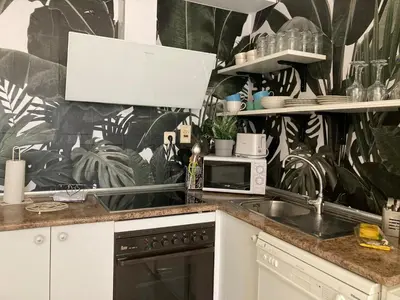 Una cocina o zona de cocina en Apartamento Alba