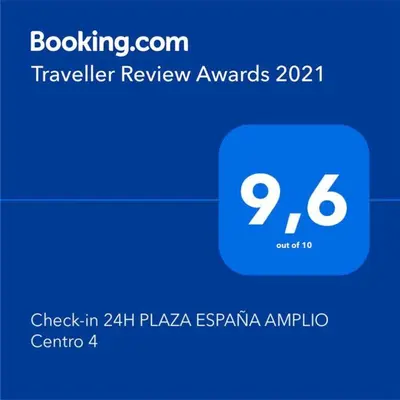 Certificado, premio, señal o documento que está expuesto en Check-in 24H PLAZA ESPAÑA AMPLIO Centro planta 4