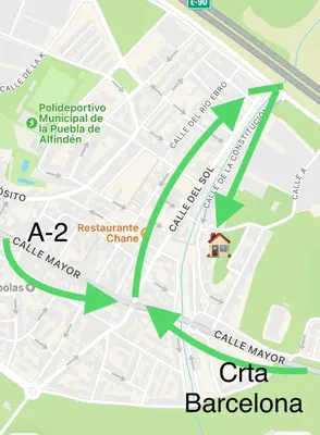 Plano de El Llano 2 ideal para descansar