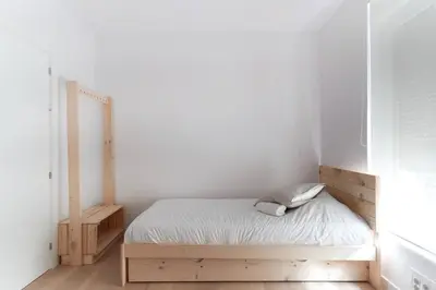 Cama o camas de una habitación en Bergamín by Clabao