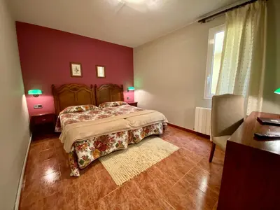 Cama o camas de una habitación en Hostal Bonavista