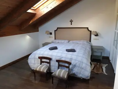 Cama o camas de una habitación en Apartamento Santa Elena VUT-HU-20-093