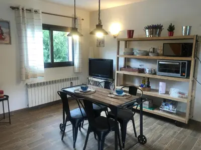 Una cocina o zona de cocina en Duplex en el pirineo