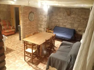 Zona de estar de casa rural cal antoniet del matarraña