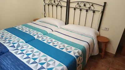 Cama o camas de una habitación en APARTAMENTO Txapatera EN IZABA-ISABA