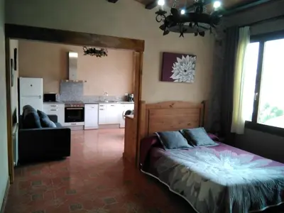 Cama o camas de una habitación en Estudio El Tosca