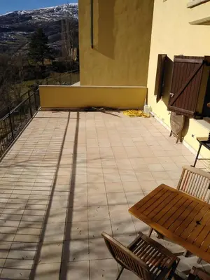 Un balcón o terraza de Apartament amb pati a la Vall Fosca, tranquilitat i bones vistes