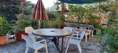 Jardín al aire libre en Casa Tonya