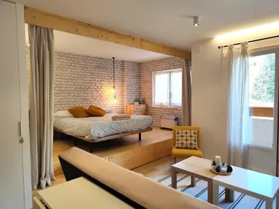 Cama o camas de una habitación en Apartamento Marcos