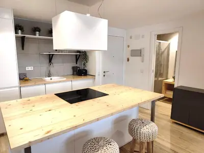 Una cocina o zona de cocina en Apartamento Marcos