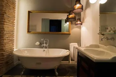 Un baño de Casa Rural El Ralenco (Alquiler Integro)