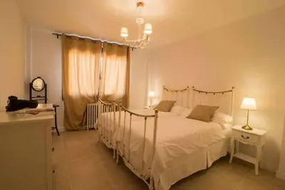 Cama o camas de una habitación en Casa Rural El Ralenco (Alquiler Integro)