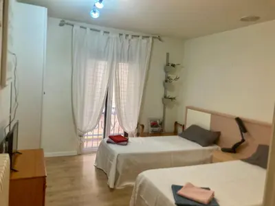 Cama o camas de una habitación en Apartamento San Gregorio