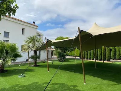 Jardín al aire libre en Casa La Nava