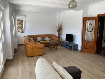 Una televisión o centro de entretenimiento en Casa La Nava