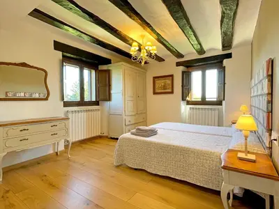 Cama o camas de una habitación en Casa Larriz