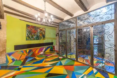 Zona de estar de Espectacular apartamento a 10 minutos de Pamplona