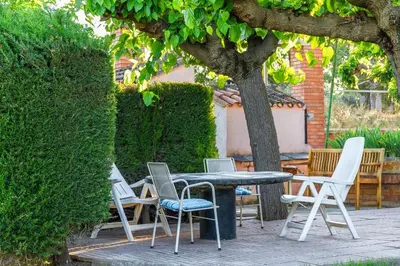 Jardín al aire libre en Cal Soi