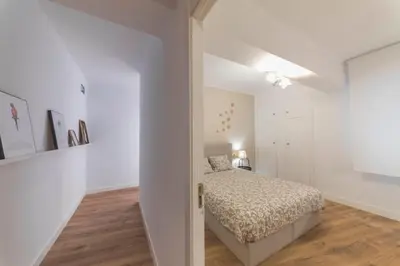Cama o camas de una habitación en Apartamento Turístico IRATI